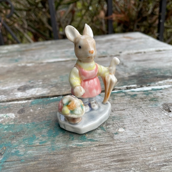Albert Kessler Bunny rabbit ceramic figurine Easter spring decor - Picture 2 of 5
